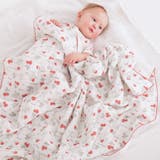 【お揃い】恐竜イチゴおもちゃマルチ総柄ガーゼおくるみ | SLAP SLIP | 詳細画像2