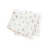 おもちゃ柄(オフホワイト系) | 【お揃い】恐竜イチゴおもちゃマルチ総柄ガーゼおくるみ | SLAP SLIP