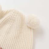 クマウサギ立体モチーフ付きニット帽ベビー(44~48cm) | SLAP SLIP | 詳細画像4 