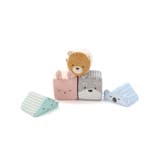 ホワイト | アニマル恐竜ふわふわブロック5ピースセットベビー | SLAP SLIP