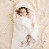 【お揃い】アニマルクマウサギネコ恐竜ポコポコボアフード付きおくるみベビー | SLAP SLIP | 詳細画像2 