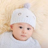 ブルー(ロボット) | 【お揃い】アニマルウサギクマロボットもこもこニット帽(44~48cm) | SLAP SLIP