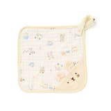 ホワイト系 | 【お揃い】モチーフ総柄ガーゼハンカチスタイベビー | SLAP SLIP