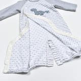 恐竜パッチ刺しゅうボーダー柄ラグラン2WAYロンパースベビー(50~70cm) | SLAP SLIP | 詳細画像21