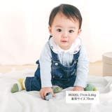 刺しゅう襟付き無地ボーダー柄切替ボディミニベビー(70~80cm) | SLAP SLIP | 詳細画像2 