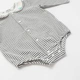 無地ボーダーアニマルクマ恐竜刺しゅうライン襟付きボディミニベビー(70~80cm… | SLAP SLIP | 詳細画像11 