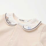 無地ボーダーアニマルクマ恐竜刺しゅうライン襟付きボディミニベビー(70~80cm… | SLAP SLIP | 詳細画像6 