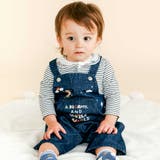 【お揃い】デニムチェックフロントプリントサロペットベビー(70~80cm) | SLAP SLIP | 詳細画像1