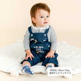 【お揃い】デニムチェックフロントプリントサロペットベビー(70~80cm) | SLAP SLIP | 詳細画像2