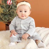 杢オフホワイト | くるりん天使の翼刺しゅうつきカバーオールベビー(60~80cm) | SLAP SLIP