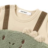 アニマルクマ恐竜モチーフぽこぽこボアカバーオールベビー(60~80cm) | SLAP SLIP | 詳細画像9 