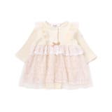 クリームイエロー | チュール花柄スカートドッキングボディミニベビー(70~80cm) | SLAP SLIP