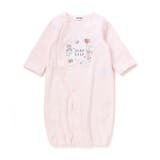 ピンク | アニマルクマウサギ恐竜お星さまパッチ2WAYオールベビー(50~70cm) | SLAP SLIP