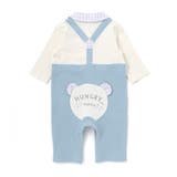 アニマルクマさんおしりパッチサロペット重ね着風カバーオールベビー(70~80cm… | SLAP SLIP | 詳細画像5 