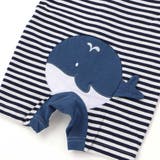 くじらクマ恐竜アニマルおしりモチーフボーダー切り替えロンパースベビー(60~80… | SLAP SLIP | 詳細画像10 