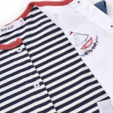 くじらクマ恐竜アニマルおしりモチーフボーダー切り替えロンパースベビー(60~80… | SLAP SLIP | 詳細画像13 