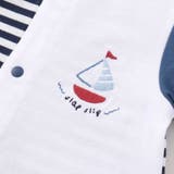 くじらクマ恐竜アニマルおしりモチーフボーダー切り替えロンパースベビー(60~80… | SLAP SLIP | 詳細画像8 