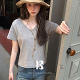 GRAY | ジェンヌ、ツータイプ半袖Tシャツ ts1424 | BEIDELLI