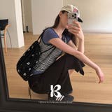 BLACK | アッシュ モノグラムリュック DS26116 | BEIDELLI