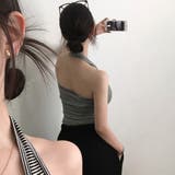 バイ、ストライプホルターネックキャミソール ts1388 | BEIDELLI | 詳細画像4