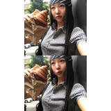NAVY | ベイリー パフ半袖チェックシャツ bs1224 | BEIDELLI
