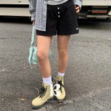 BLACK | バロン ボタンショートパンツ pt1536 | BEIDELLI