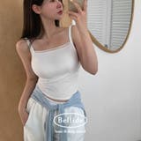 WHITE | レイヤードレースキャミソール・ノースリーブ ts1343 | BEIDELLI
