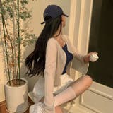 ビギニング、 クロップシースルーカーディガン cd1215 | BEIDELLI | 詳細画像10