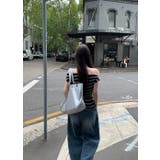 クリ ストライプオフショルダー半袖Tシャツ ts1520 | BEIDELLI | 詳細画像7