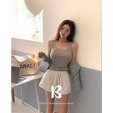 GRAY | ドットフライスキャミソール ts1428 | BEIDELLI
