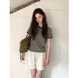 エント ストライプリンガーTシャツ DS26088 | BEIDELLI | 詳細画像1