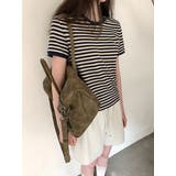 エント ストライプリンガーTシャツ DS26088 | BEIDELLI | 詳細画像2