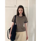 エント ストライプリンガーTシャツ DS26088 | BEIDELLI | 詳細画像6