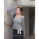 GRAY | ペール、シースルー長袖カーディガン cd1271 | BEIDELLI