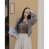 BROWN | フード付き、サマーチェックシャツ bs1195 | BEIDELLI