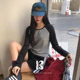 GRAY | レイヤー ラグラン長袖Tシャツ ts1482 | BEIDELLI