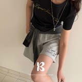 BLACK | レス レターリング半袖Tシャツ ts1527 | BEIDELLI