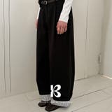 BLACK | メープル ストライプロールアップチノパンツ pt1515 | BEIDELLI