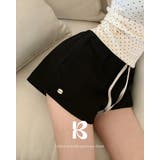 BLACK | ミラー、ツイールコットンショートパンツ pt1472 | BEIDELLI