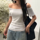 ミューズ、スリムフィットオフショルダー半袖Tシャツ ts1416 | BEIDELLI | 詳細画像8