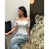 ミューズ、スリムフィットオフショルダー半袖Tシャツ ts1416 | BEIDELLI | 詳細画像9