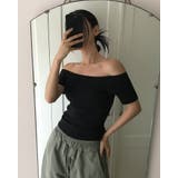 ミューズ、スリムフィットオフショルダー半袖Tシャツ ts1416 | BEIDELLI | 詳細画像13