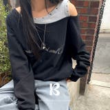 BLACK | ペニ レイヤードストリングオフショルダースウェット ts1486 | BEIDELLI