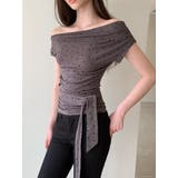 CHARCOAL | レイズ ドットワンショルラップTシャツ DS26147 | BEIDELLI