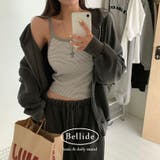 GRAY | ラッパーストライプキャミソール ts1391 | BEIDELLI
