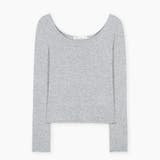 GRAY | セラ ディープラウンド長袖Tシャツ ts1515 | BEIDELLI
