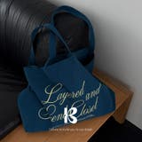 BLUE | シュモン レターリングコットンエコバック DS26122 | BEIDELLI