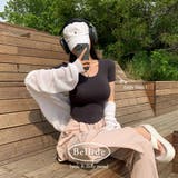CHARCOAL | スリムグラマーUネック半袖Tシャツ ts1278 | BEIDELLI