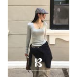 GRAY | ソフトリブ長袖Tシャツ ts1460 | BEIDELLI