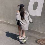 NAVY | サンシャイン、オーバーフィットチェックシャツ bs1168 | BEIDELLI